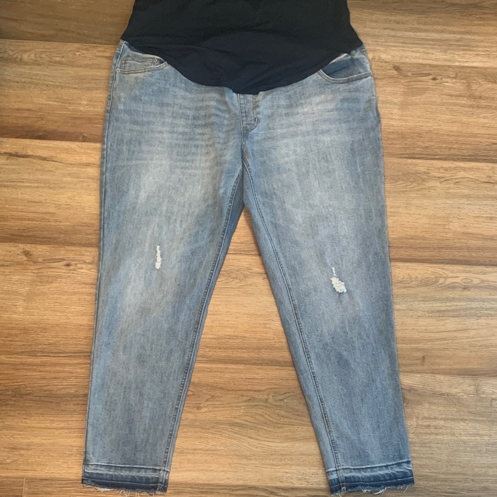 Time and Tru Maternity Light Blue Boyfriend Jeans size 20-XXL